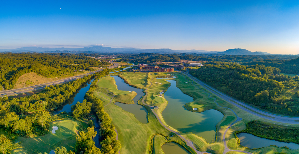 Sevierville Golf Club aerial view