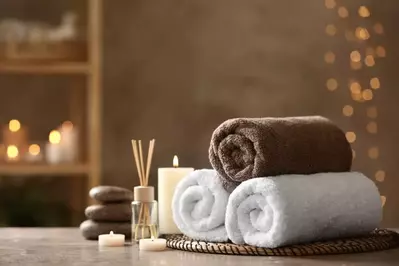 towels and other massage supplies 