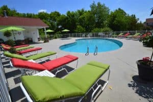 kiddie pool and saltwater pool at appleview river resort in Sevierville TN