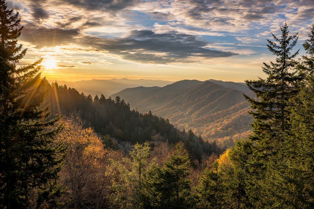 The stunning beauty of Wears Vallley in the Great Smoky Mountains.