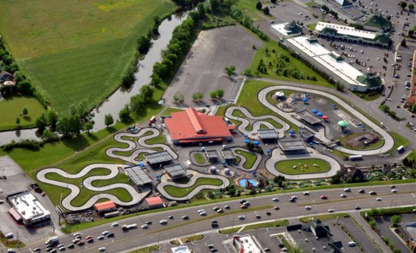 aerial view of nascar speedpark