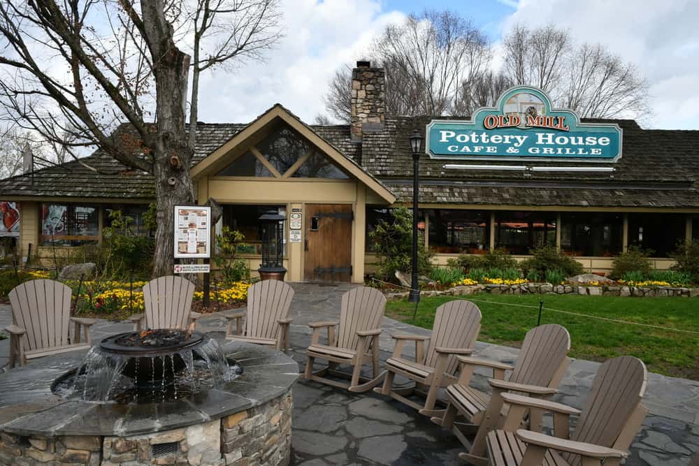 Pottery House Cafe at The Old Mill in Pigeon Forge