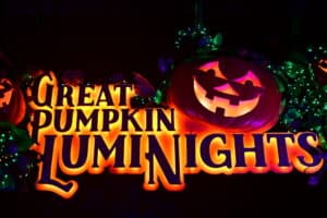 Dollywood's Great Pumpkin LumiNights sign