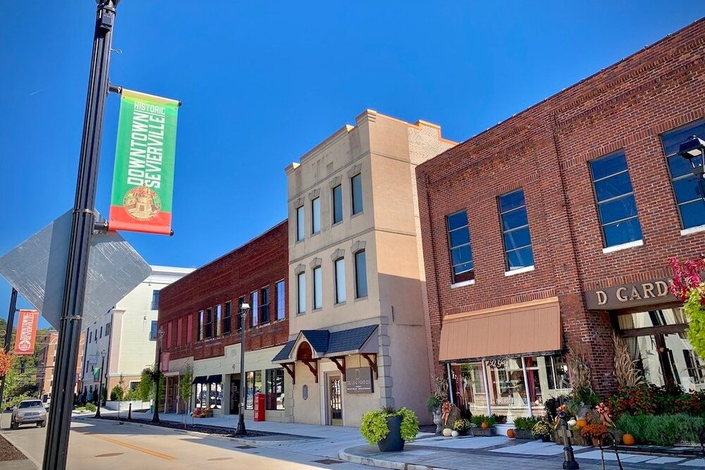 historic downtown Sevierville